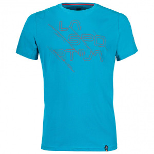 Sliced Logo T-Shirt M Tropic Blue